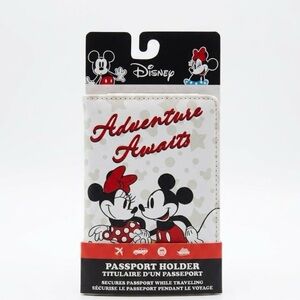 Disney Mickey & Minnie Mouse Passport Holder - Adventure Awaits